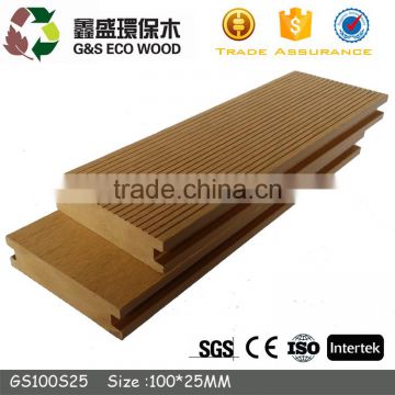 solid cheap price WPC floor outside eco-friendly wood plastic composite decking