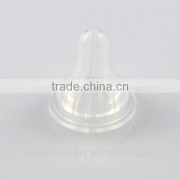 eco-friendly transparent baby nipple with silicone