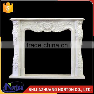 pure white marble decorative stone wall panels for fireplace NTMF-F531X