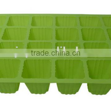 plastic flower pot tray for 24 holes