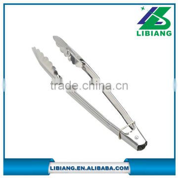 stainless steel food tong/ bbq clip/ bbq tong