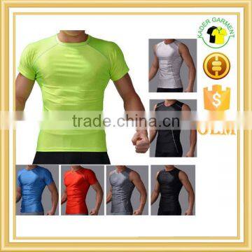 high quality brand new men's fitness t shirt, dri fit fabric