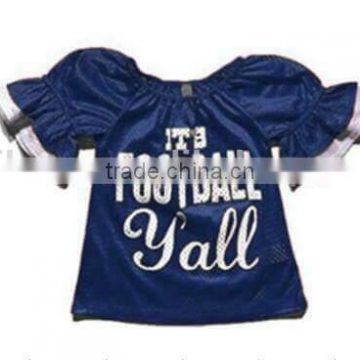 wholesale YIWU manufactures children clothes baby girl football t shirts designs