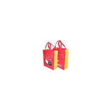 Red Non Woven Fabric Handle Bag , Fashionable Shopping Bags in CMYK color