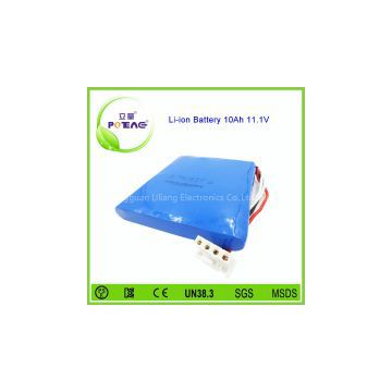 Li-ion type 18650 12v 10ah rechargeable battery for camera