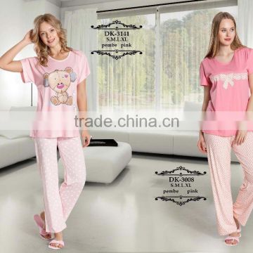 stylish girls 100 cotton summer pajamas Turkey wholesale