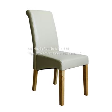 Deep Rolling Back Solid Wood Dining Chair HL7018-1