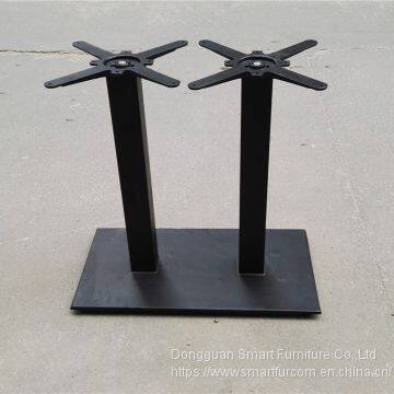 double column powder coating casting iron table base only