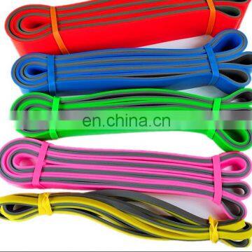 Custom Fitness Exercise Training Thick Latex Band Yoga Elastic Band Resistance Bands