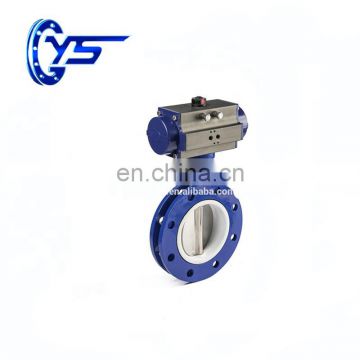api for air of filter washes PN10 Epoxy Coating Lug Type Flange gear operated lug type butterfly valve