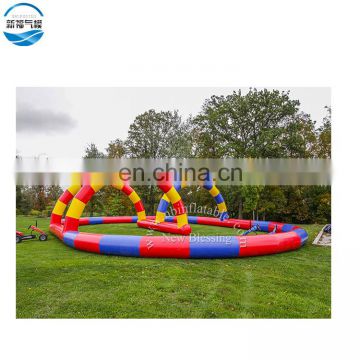 New  inflatable go karts track ,outdoor inflatable  race track
