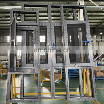 6063 T5 wooden grain alloy aluminum window and door profile