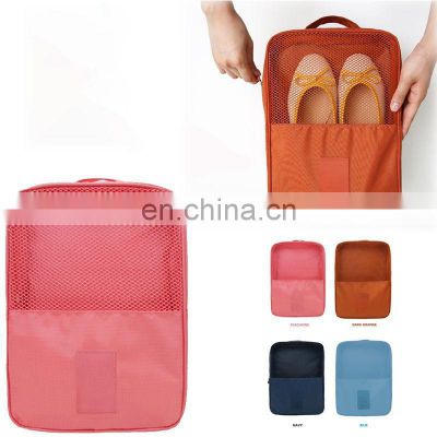 Portable Waterproof Shoes Bag Organizer Storage Pouch Pocket Packing Cubes Handle Nylon Zipper for Travel
