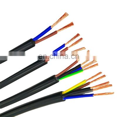 High quality Factory best price  300 300V RVV/RVV4/BV  2*1.0,3*2.5,4*2.5, 6*2.5 electric wires cables