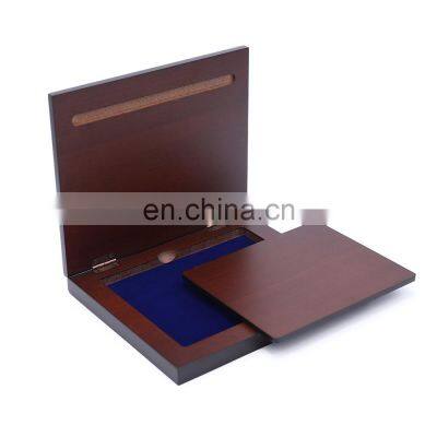 Custom hot sell wood certificate packaging box for certificate