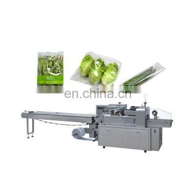 Factory Biscuits Bread Candy Fruit Food Vegetable Automatic Servo Pillow Packing Machine