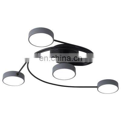 Restaurant Modern Design Ceiling Light Surface Mounted Bedroom Indoor Acrylic Iron LED Ceiling Lamp