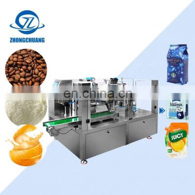 Ketchup Pouch Jar Lolly Automatic Sealing Packaging Wheat Coffee Bean Sugar Sachet Doypack Packing Machine