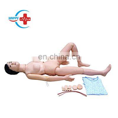 HC-S106 Advanced nursing female full body model/medical simulator/wound care teaching manikin