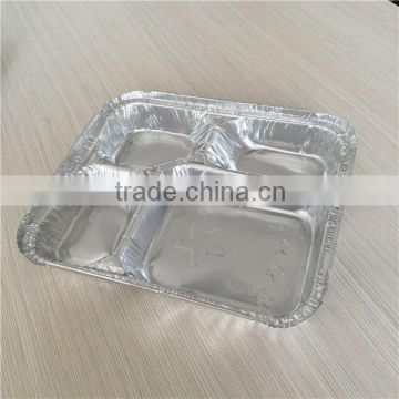 Large size compartment aluminum foil tray large aluminum foil tray