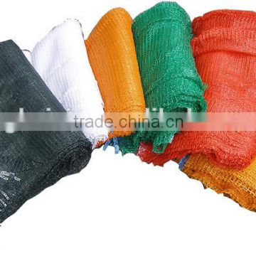 50x80cm cheap and good quality dark green hdpe potatos raschel mesh net bags