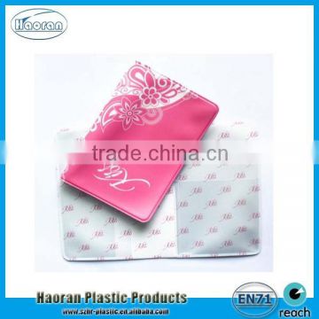 Pink flower cover pvc passport holder assorted colors