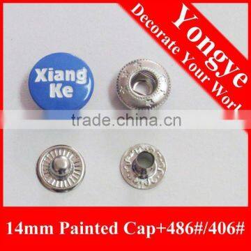 Metal press snap fastener