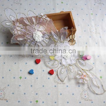 custom guangzhou high quality fashion ecclesiastical white cotton lace trim in french