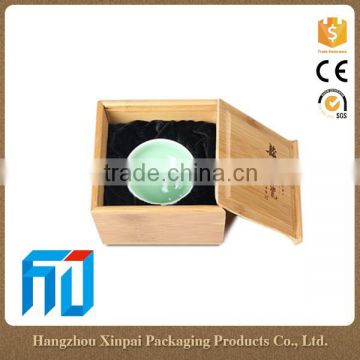 Chinese custom rectangular bamboo tea storage box