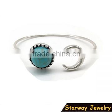 >>SW16565 promotion Opening turquoise bracelet sun and moon bracelet/                        
                                                Quality Choice