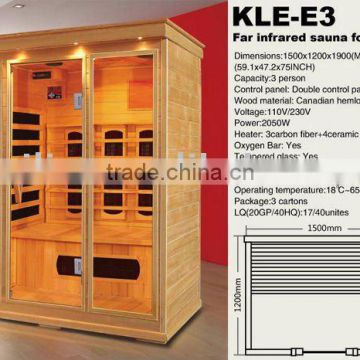 3 person infrared sauna (CE RoHS approval)