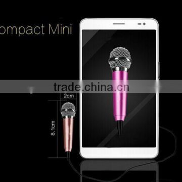 Microphone manufacturers wholesale selling mobile phone karaoke microphone sing/ mobile phone mini