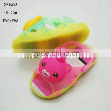 Luminescence of PVC+EVA sandals for children
