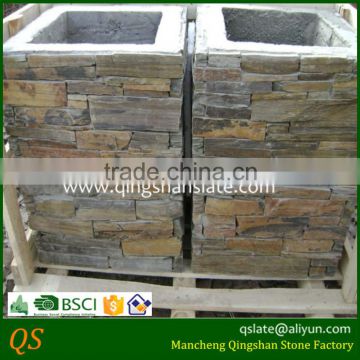 slate stone square decorative pillar design