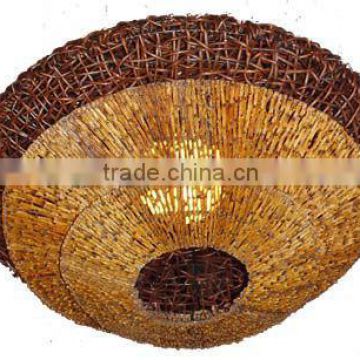 Decorative rattan wicker wall lamps or absorb dome light