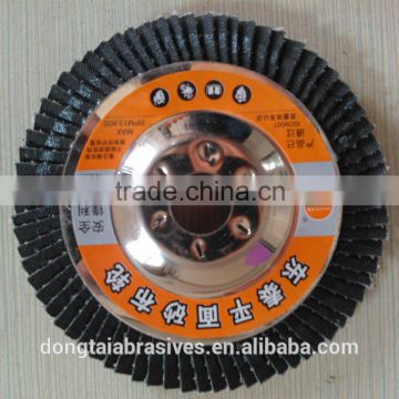 115mm cheap zirconia flap disc with iron backing up
