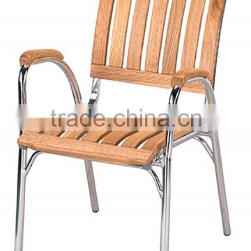 Aluminum wood chair garden chair