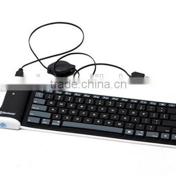 Shenzhen Factory cheaper waterproof bluetooth silicon wireless keyboard