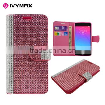 Mobile phone card holder wallet pu leather case for LG K7/Tribute5                        
                                                                                Supplier's Choice