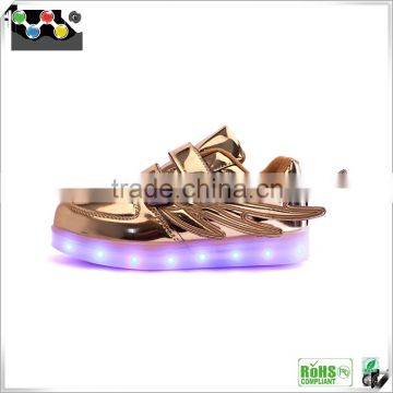 Fashional LED Wing girl Shoes Cute LED Lighting girl Shoes Causal Shoes