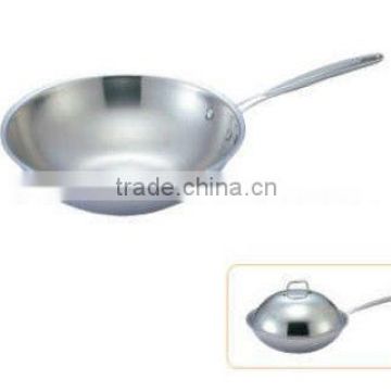 Stainless Steel Three Layer Single Handle Frying work