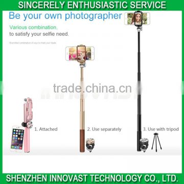 Multi-fuctional Lightweight Zoom Video Selfie Stick With Remote Shutter Tripod