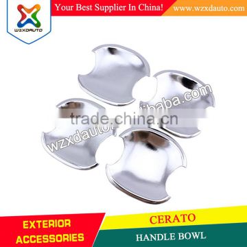 SET ABS CHROME DOOR HANDLE BOWL INSERTS COVER DOOR HANDLE BOWL FOR CERATO 2009-2013