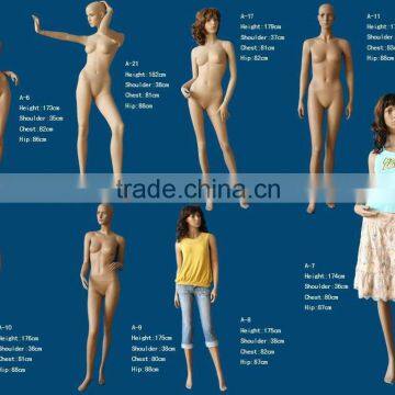 fashion lifelike full body female mannequin with make-up face