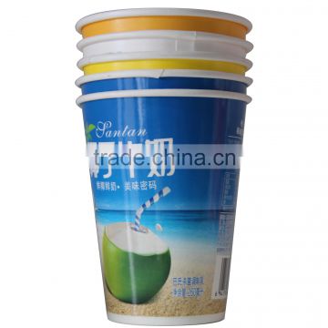 2016 160ml hot sale plastic paper cup for yogurt OEM cups from China