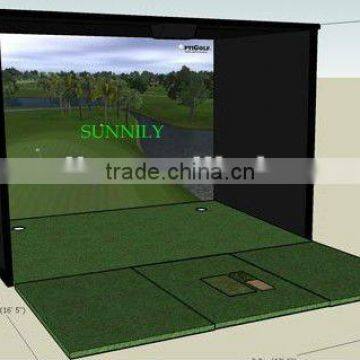 indoor screen golf simulator system