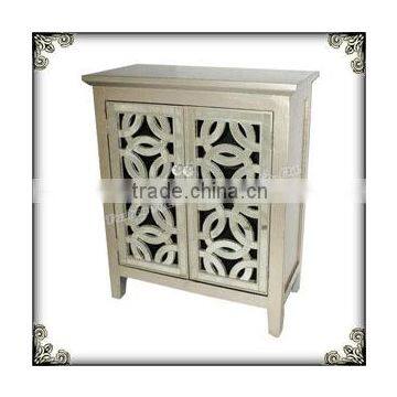 Shabby wooden floral cabinet