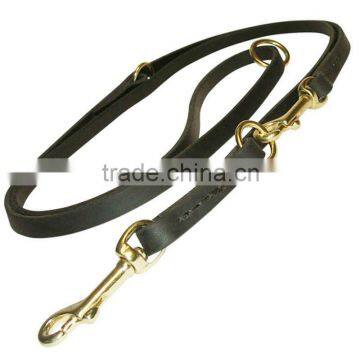 Retractable Genuine Leather Dog Functional Leash