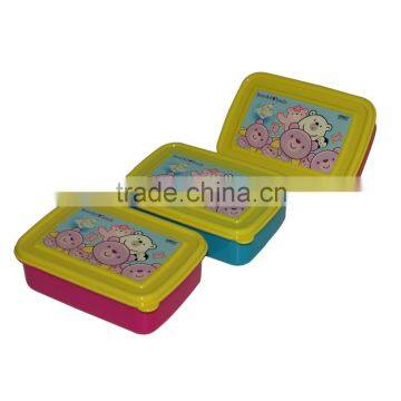 Plastic cheap small simple bento box with PP material