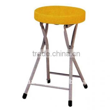 Portable steel folding PVC chair
